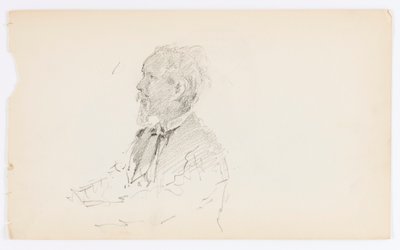 Ohne Titel (Kopf eines bärtigen Mannes) von Howard Russell Butler