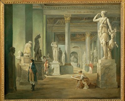 Der Saal der Jahreszeiten im Louvre von Hubert (circle of) Robert