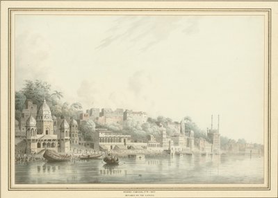 Benares am Fluss Ganges von Hubert Cornish