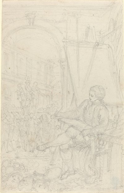 Selbstporträt von Hubert Francois Gravelot