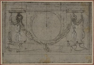 Studie für En Tête Vignette in Tacitus "Tibère, ou Les Six Premiers Livres des Annales", Buch II von Hubert Francois Gravelot