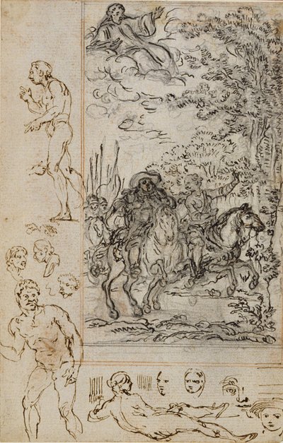 Studie für Vignette in Voltaires "La Pucelle d