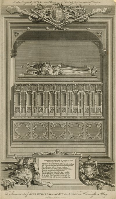 Das Denkmal von König Richard II. und seiner Königin Ann von Hubert Francois Gravelot