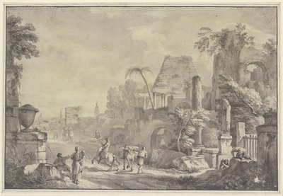 Heroische Landschaft von Hubert Robert