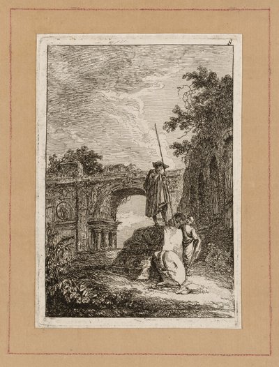 Tafel Acht aus Abende in Rom von Hubert Robert