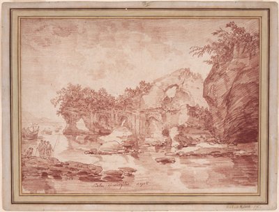 Ruinen am Meer bei Neapel: die „Scola di Virgilio“ von Hubert Robert