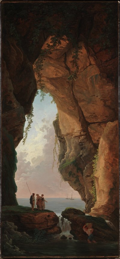 Der Eingang einer Höhle von Hubert Robert