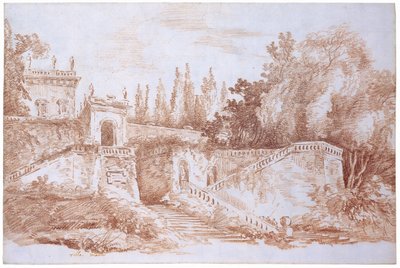 Blick auf die Gärten der Villa Mattei von Hubert Robert