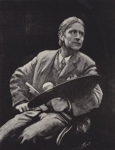 Hubert Herkomer, britischer Künstler (Lithografie) von Hubert von (after) Herkomer