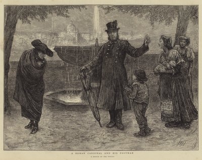 Ein römischer Kardinal und sein Diener von Hubert von Herkomer