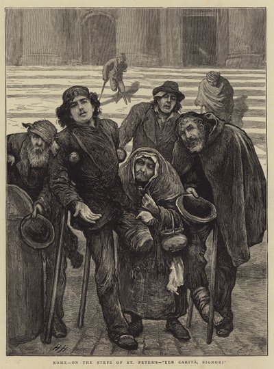 Rom, auf den Stufen von St. Peter