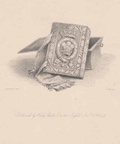 Bibel, die von König Karl I. auf dem Schafott am 30. Januar 1649 benutzt wurde von Hugh Irvine