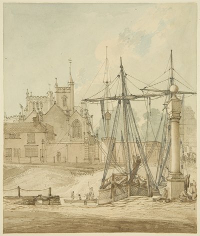 St. Augustines Rückseite, mit der Sonnenuhr von Hugh ONeill