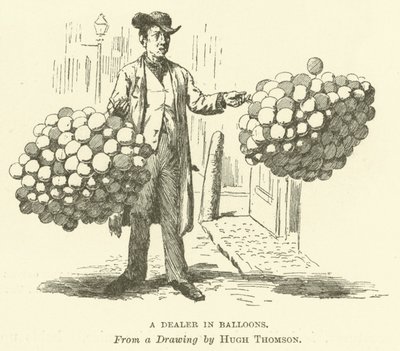 Ein Ballonverkäufer von Hugh Thomson