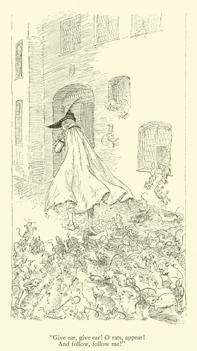 Hört zu, hört zu! O Ratten, erscheint! und folgt, folgt mir! von Hugh Thomson