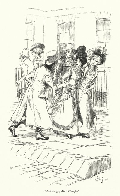 Illustration für Northanger Abbey von Jane Austen von Hugh Thomson
