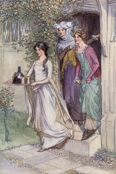 Illustration für Die lustigen Weiber von Windsor von Hugh Thomson