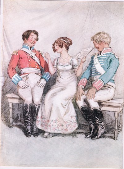 Phoebe: "Sobald Sie eine Dame mit einer hübschen Nase sehen, können Sie nicht anders, als zu sagen, dass Sie sie verehren". (Lithografie) von Hugh Thomson