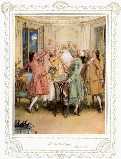 Richard Brinsley Sheridans Stück von Hugh Thomson