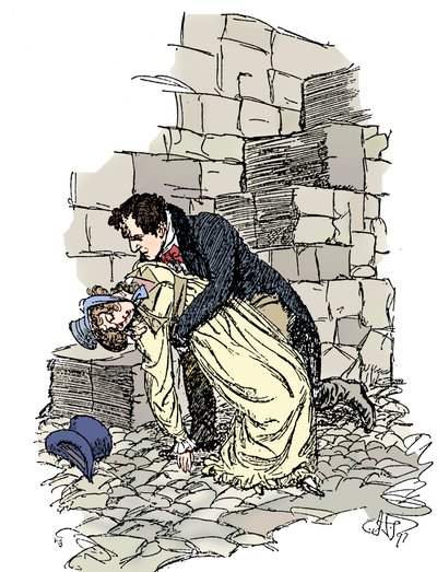 Szene aus Jane Austens Überredung, 1897 von Hugh Thomson