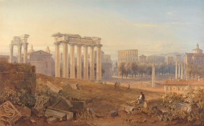 Ansicht des Forums in Rom von Hugh William Grecian Williams