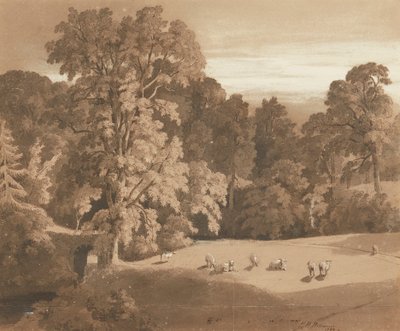 Parklandschaft am Minto House von Hugh William Williams