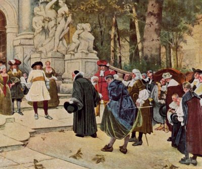Der Große Kurfürst empfängt Emigranten von Hugo (after) Vogel