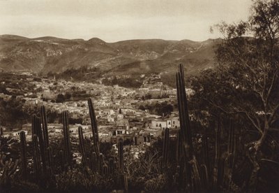 Mexiko: Guanajuato, Gesamtansicht des Dorfes von Hugo Brehme