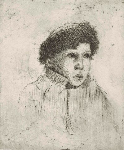 Kopf eines Jungen von Hugo Simberg