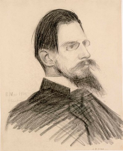 Porträt von Otto Donner von Hugo Simberg