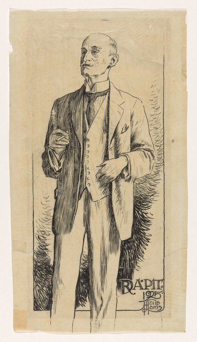 Porträt von Adriaan Pit von Huib Luns (signed by artist)