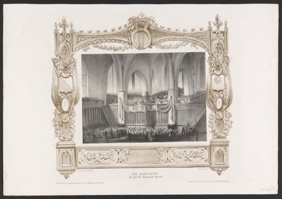 Umzug mit einer Druckerei, 1836 von Huib van Hove Bz