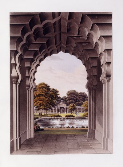 Ein architektonisches Design mit Garten von Humphry (after) Repton