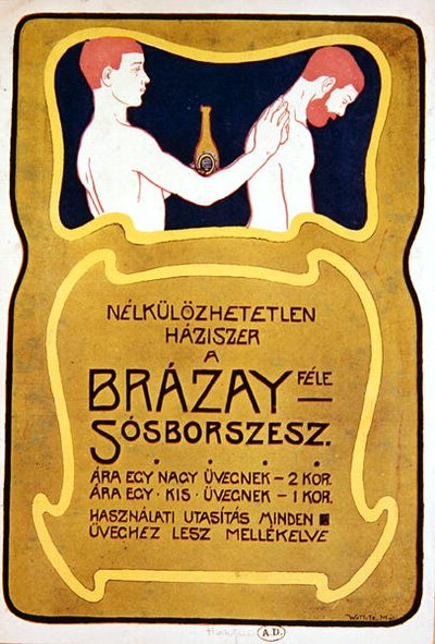 Ungarische Werbung für Eau de Toilette Brazay, ca. 1900 von Hungarian School
