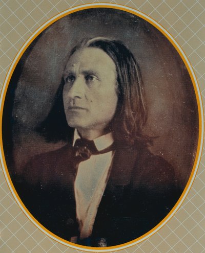 Reproduktion eines Daguerreotyps von Franz Liszt (1811-86) aufgenommen ca. 1856 von Hungarian School