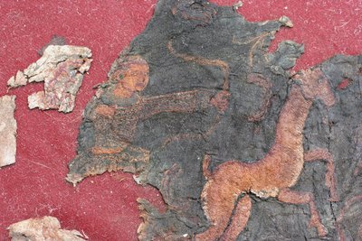 Teppichdetail, 1. Hälfte 1. Jh. n. Chr. von Hunnic Art