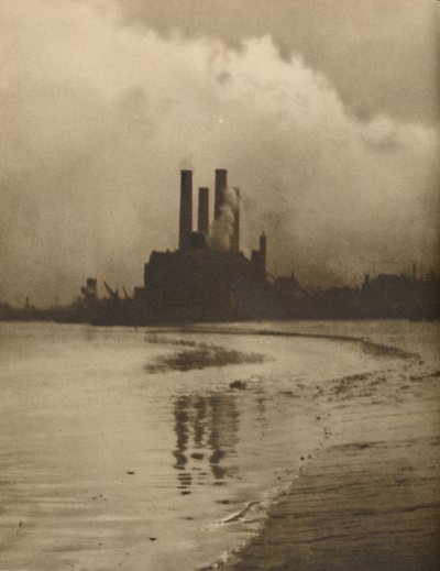 Chelsea-Schornsteine: Kraftwerk auf dem Gelände der alten Cremorne-Gärten, ca. 1935 von Huson
