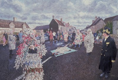 Boxing Day Mummers, Marshfield, 1998 von Huw S. Parsons
