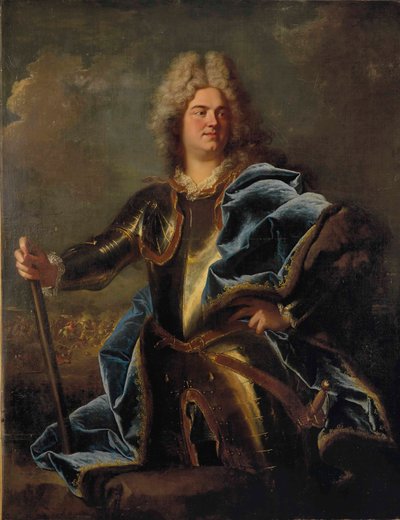 Porträt eines Mannes, traditionell identifiziert als Claude Louis Hector, Herzog von Villars (1653-1734) von Hyacinthe Rigaud