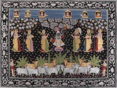Krishna, Gopis und Kühe von IMAGINEERS STUDIO