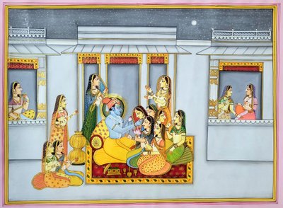 Krishna und Gopis bei Nacht von IMAGINEERS STUDIO