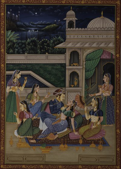 Mughal-Palast bei Nacht von IMAGINEERS STUDIO
