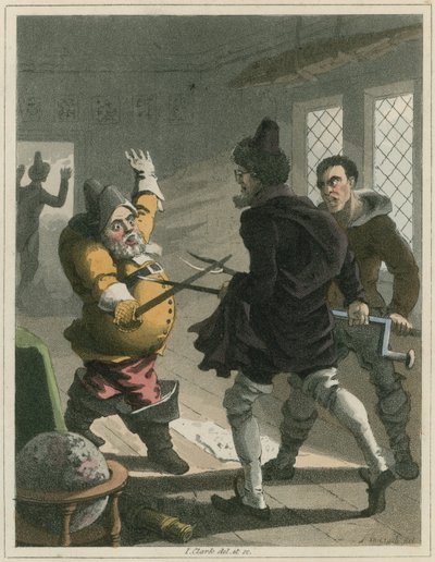 Illustration aus Hudibras von Samuel Butler von I Clark