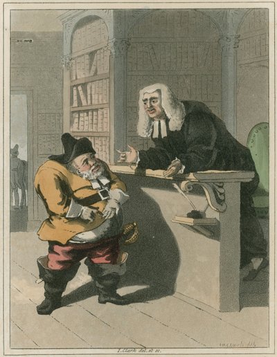 Illustration aus Hudibras von Samuel Butler von I Clark