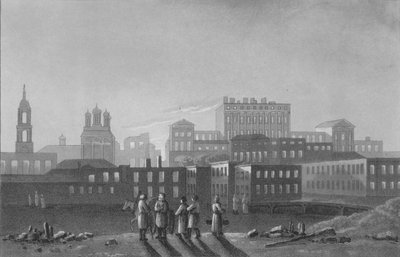 Paläste von Pashov Menzikov, Apraxin &c. Belgorod, Moskau, 1817 von I Clark