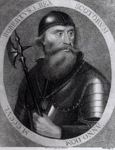 Porträt von König Robert I. von Schottland (1274-1329), graviert von E.Harding, 1. November 1797 von I Herbert