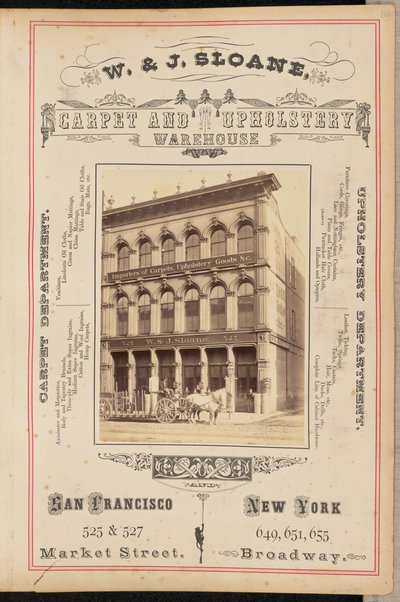 W. und J. Sloane Teppich- und Polsterwarenlager, San Francisco von I. W. Taber