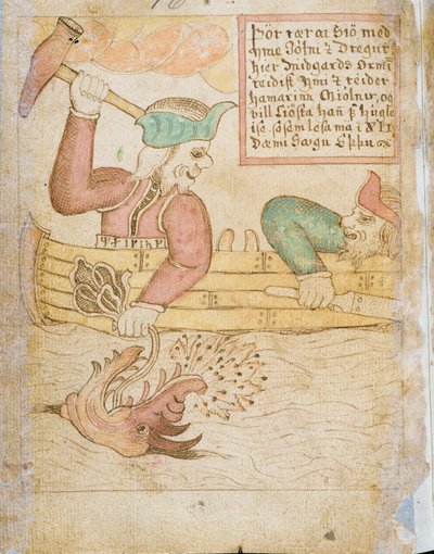 Thor fängt die Midgardschlange, aus 