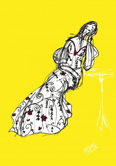 Gelbe Modeillustration von Ida Publishing