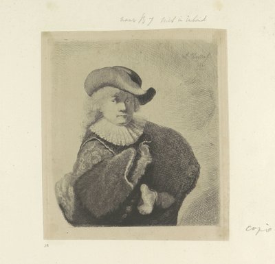 Selbstporträt mit Hut mit schlaffer Krempe und besticktem Mantel von Ignace Joseph de Claussin